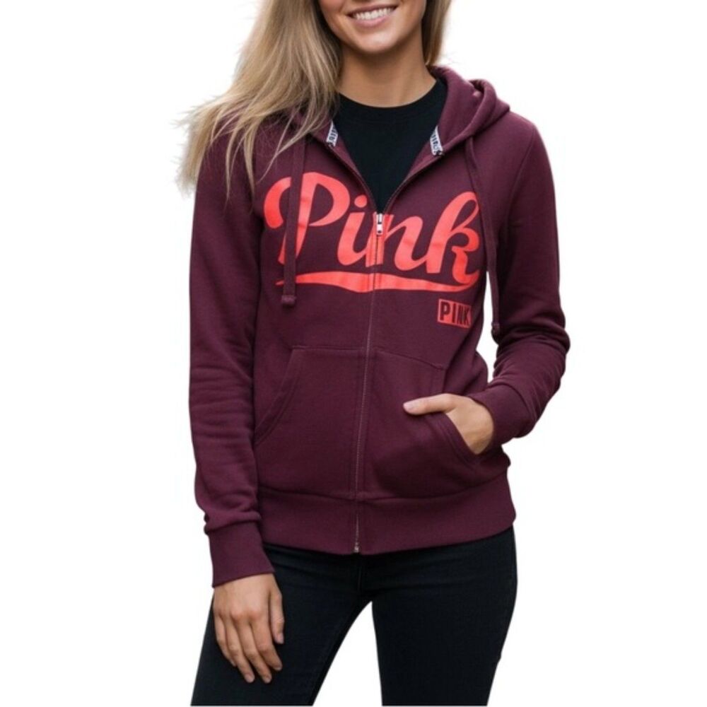 Victoria’s Secret PINK Women’s Zip-Up Hoodie | Size Medium
